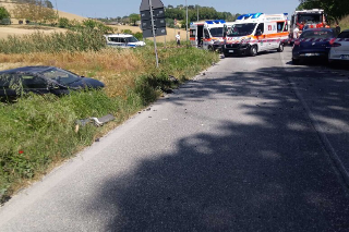 Schianto sulla Valdete: bimba di pochi mesi elitrasportata ad Ancona